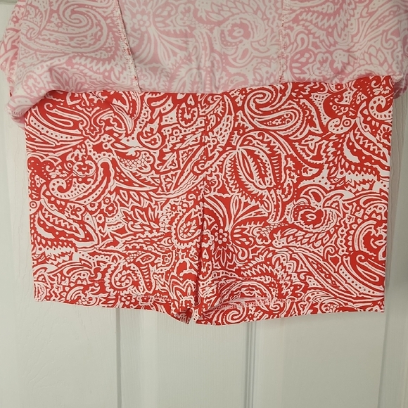 Coral Paisley Skort NWOT - Picture 3 of 6